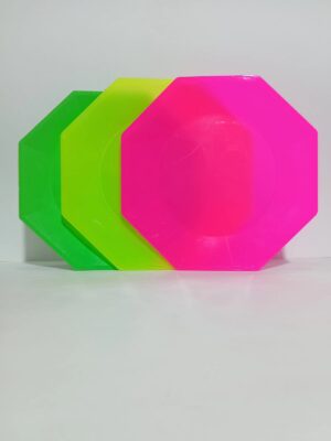 PLATO OCTOGONAL CHICO KV VERDE x10 1017V