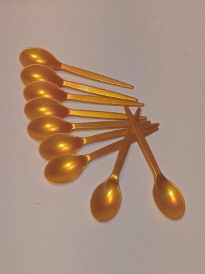 CUCHARA REFORZADA DORADA (16 Cm) x10