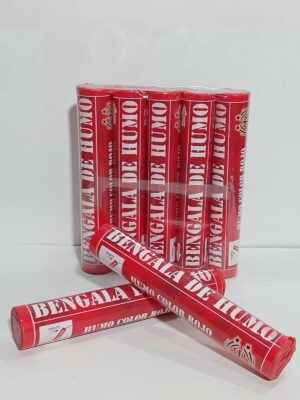 BENGALA DE HUMO ROJO PARTY STORE x5u BHRJ